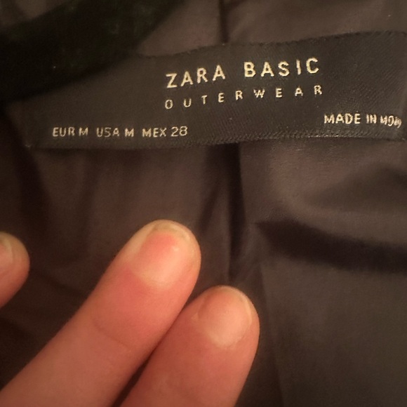 Zara outerwear Leopard Print motorcycle Women's Jacket Sz M - Picture 6 of 6